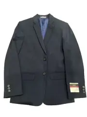 New-Boys Blazer VAN HEUSEN-Bank Navy Blue 2-button Size 14 Rayon Blend NWT
