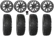 System 3 SB-4 15" Wheels Black (6+1) 35" RC500 Tires Can-Am Maverick X3