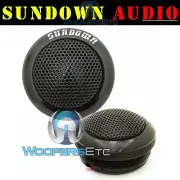 SUNDOWN AUDIO SA-T V.3 1" SILK DOME 4 OHM TWEETERS CAR FLUSH MOUNT PAIR NEW