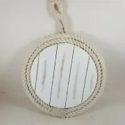 Thirstystone White Wash Mango Wood & Rope Trivet.. New