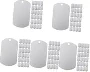 YARNOW 5sets Pet Tags Durable Id Tags for Dogs Cattle Versatile for Engraving Messages Outdoor Use 25pcs*5