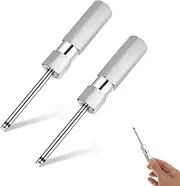 2Pcs Tire Valve Stem Tool Valve Core Removal Tool Set Stainless Steel Tire Valve Stem Removal Tool Stem Puller for Valve Cores Repair Tool Repair Kit