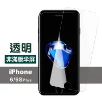 在飛比找Yahoo奇摩購物中心優惠-iPhone6 6SPlus 保護貼手機透明高清非滿版半屏9