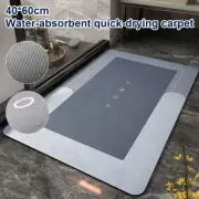 16*24" Super Water Absorbent Bath Mat Non-slip Quick Drying Carpet Floor Mat Rug