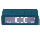 Lexon Flip Mini Travel Reversible Digital LCD Alarm Clock, Blue, 8cm