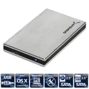 Sabrent Ultra Slim 2.5" SATA to USB 3.0 Aluminum Screwless HDD Enclosure EC-SS25