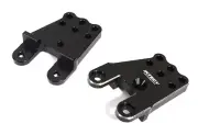Black CNC Machined Shock Towers Designed for Tamiya CC02 Scale Off-Road Vehicle