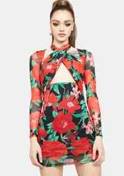 [AFRM] Lissa Mesh Mini Dress