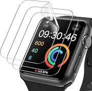[JETech] Screen Protector for Apple Watch Series 3/2/1 42mm, Flexible TPU Film, Anti-Scratch HD Clear, 3-Pack