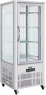 [POLAR] G-Series Patisserie Display Fridge, 400 Liter Capacity, Silver