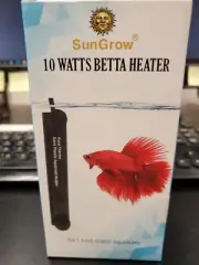 Sungrow Betta & Turtle Submersible Aquarium Heater with Thermostat, 10 watts B35