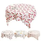 PVC Waterproof Square Tablecloth Floral Table Covers Waterproof Table Cloths