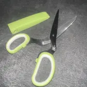 Herb Scissors, Kitchen Herb Shears Cutter with 5 Blades and Cover, Dishwasher