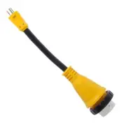 RV Power Cord Adapter 15 Amp Male to 50 Amp Twist Lock Female Camper Detachable