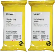 2 pack Solimo Cleaning Pads 36ct each Lemon Scent