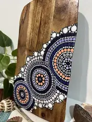 Aboriginal Art Cheeseboard, Serving Board, Grazing Board