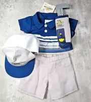 Build a Bear NEW Blue and Grey Golf Set