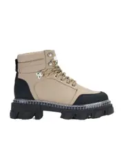 Cleated Lace Up Hiking Boots 44,35 brown/black