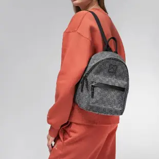 【NIKE 耐吉】後背包 Jordan Monogram Mini 女款 灰 黑 多夾層 可調背帶 小包 背包(JD2413020TD-002)