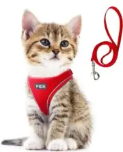 Fida Cat Harness And Leash Set For Walking Kitten And Puppy, Escape Proof Kitten
