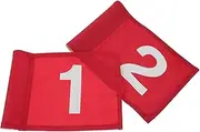 Totority 2pcs Golf Flags Portable Training Flags for Practicing Accuracy Golf Course Lightweight Durable Design for Use Training Equipment