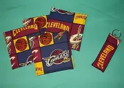 NEW COASTER SET of 4 and/or KEYCHAIN key ring CLEVELAND CAVALIERS BASKETBALL