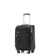 Tosca Vega Softside EXP Cabin / Carry On 55cm Suitcase Black