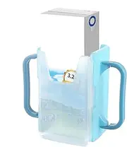 Milk Carton Holder - Milk Box Holder, Juice Box Holder, No Squeeze Milk Box Holder, Spill Proof Adjustable Foldable Stand, Cup Holder Without Apr
