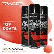3 x Pacer F68 Roll Bar Chassis Satin Black 400Gram for Roll Bars Frames Trailers