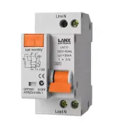 Lanx 2 Pole Din Rail Mount Type A RCD MCB RCBO 10A 16A 20A 25A 32A Safety Switch