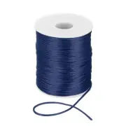 2mm x 110 Yard Nylon Satin String Cord Beading Knotting Cord Navy Blue