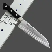 Genuine Misono UX10 180mm Japanese Santoku (Salmon) Chef Knife With Dimples