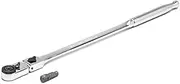 Gearwrench 81030 1/4" Drive 72-Tooth Quick Release Locking Flex Slim Head Ratchet, 12"