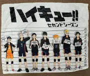 Haikyuu Anime Lineup Character Blanket 50" X 40" Soft Plush Throw Blanket
