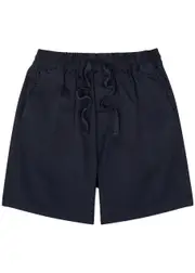 Les Deux Otto Stretch-cotton Shorts - Navy - S S