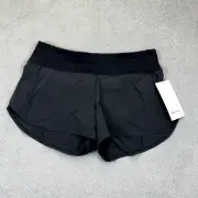 NWT LULULEMON Speed Up 2.5" Mid Rise Short Sz 10 Black Run Gym