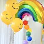 【優惠】韓國INS生日彩虹鋁膜氣球生日寶寶兒童百日大號雲朵漸變派對氣球