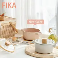 在飛比找momo購物網優惠-【NEOFLAM】FIKA 陶瓷塗層 16cm雙耳湯鍋(IH