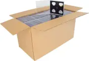 (200) CD2R10DG Double CD Jewel Boxes Cases SLIMLINE Dark Gray / Black Tray 2CD