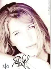 STEFFI GRAF SIGNED CARD 4 X 6 GERMAN TENNIS PLAYER (REDUCED PRICE)