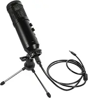 OFFIGAM 1 Set Live Streaming Microphone with Tripod Stand Low Noise USB Condenser Mic for Live Broadcasts Gaming and Recording Studios