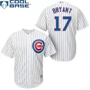 MLB Baseball Jersey Chicago Cubs Kris Bryant 17 Cool Base Majestic Jersey White