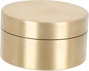 Sealed Round Copper Trinket Box Container for Jewelry Keepsakes and Medicine Elegant Brass Storage Case Lightweight and Portable for Travel