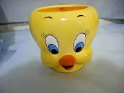 1989 Applause Tweety Bird Ceramic Coffee Mug Looney Tunes New with Tag in Box