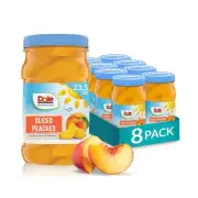 Fruit Jars Yellow Cling Sliced Peaches in 100% Fruit Juice Gluten Free Pantry...