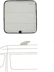 VanEssential Magnetic Insulated Roof Vent Sun Cover for MaxxAir Fan, Fantastic Fan 16.5" x 16.5" (COOL GRAY)