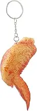 CLISPEED Realistic Chicken Wing Keychain Portable Imitation Food Keyring for Backpack Purse and Travel Bag Decor Unique for Chicken Lovers and Students