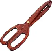 SHOWERORO Wooden Tongs for Toaster Natural Wood Kitchen Utensils for Serving Toast Pastry Cheese and Snacks Stylish Food Handling Tools for Cooking and Buffet