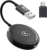 Wireless Carplay Adapter,Apple Carplay Converts Wired Carplay to Wireless Carplay,2024 Upgraded Carplay Wireless Adapter Plug & Play,for Cars from 2017 & iPhone iOS 13+
