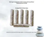 California White Sage Smudge Stick 9 Inches x 6pcs Aroma Therapy Purification